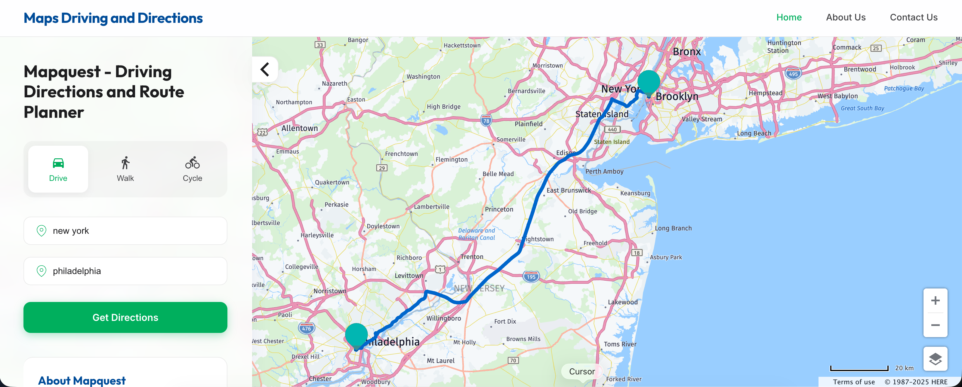 Mapquest Driving Directions